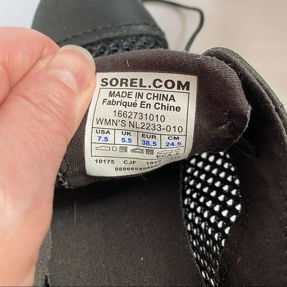 Sorel Major Oxford black leather and mesh 7.5 - Picture 13 of 14